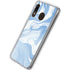 Blue Marbling Galaxy A20 Clear Case